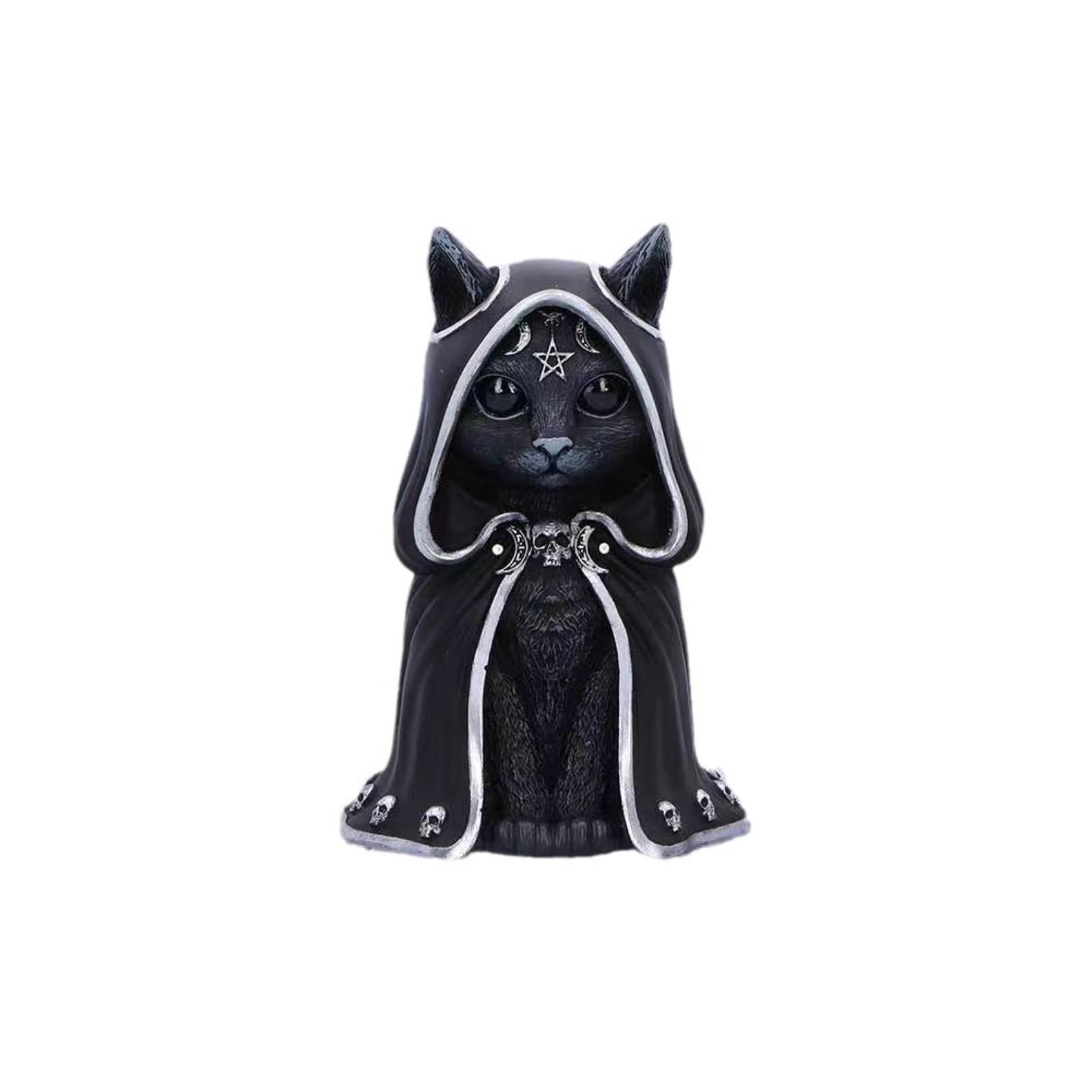 

Halloween Cat Resin Crafts Creative Decorative Table Decorations, Suitable For Halloween Gifts For Family Or Friends