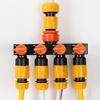 Versatiles Plastic Water Dispenser 4 Way Division With Ball Valves Suitable for Multiple Outdoor Applications