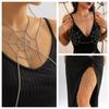 Metal Spider Web Body Chain Jewelry Spider Web Thigh Chain Halloween Breast Chain  Party Decoration