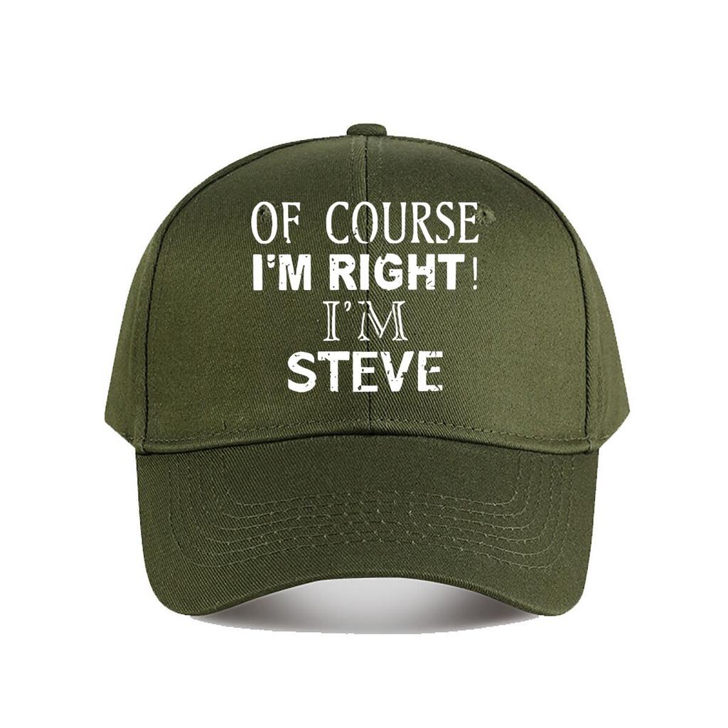 Steves Funny Slogan Baseball Cap Fashion Unisex Sunhat Womens Outdoor Sports Snapback Cap