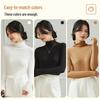 MaoRen Women's High-Neck Knitted Long Sleeve Base Layer Top