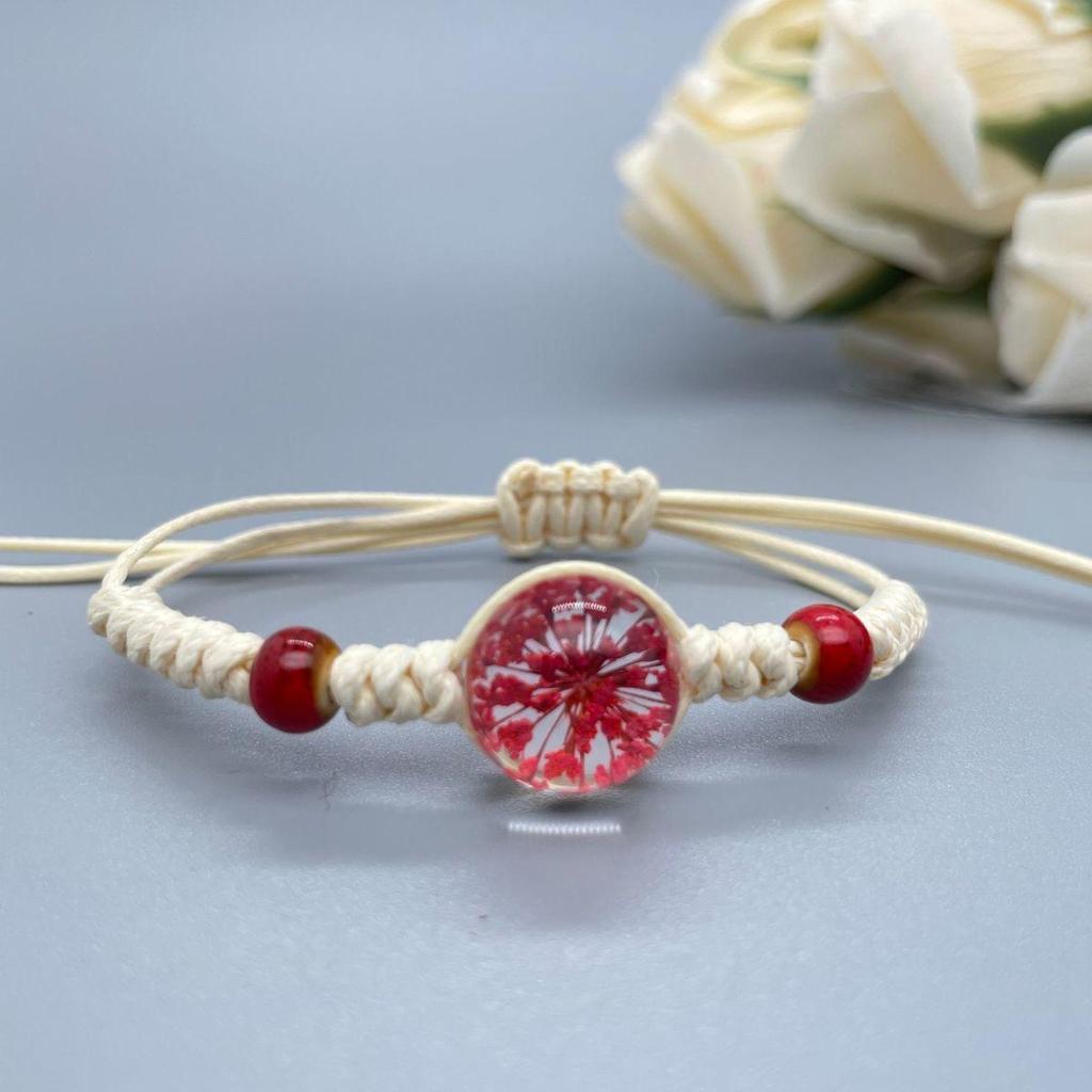 Immortal Baby's Breath Handmade Adjustable Bracelet for Women & Friends