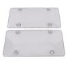 2 Stück 12x6 Zoll Kennzeichenabdeckung Klarer Schutz Kennzeichenhalter Schild Universelle Passform für US
