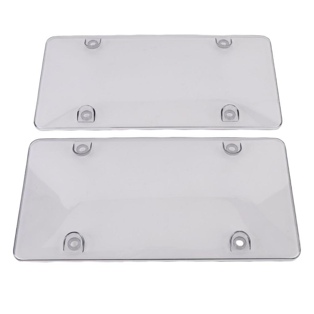 2 Stück 12x6 Zoll Kennzeichenabdeckung Klarer Schutz Kennzeichenhalter Schild Universelle Passform für US