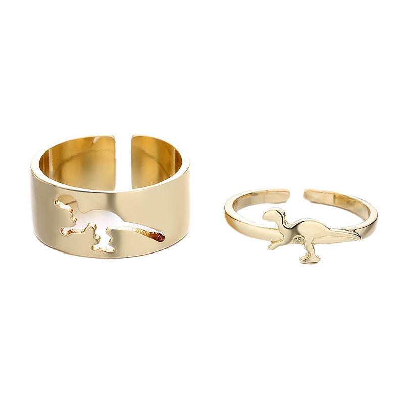 Cross-Border Punk Butterfly Couple Rings: Matching Set for Men & Women