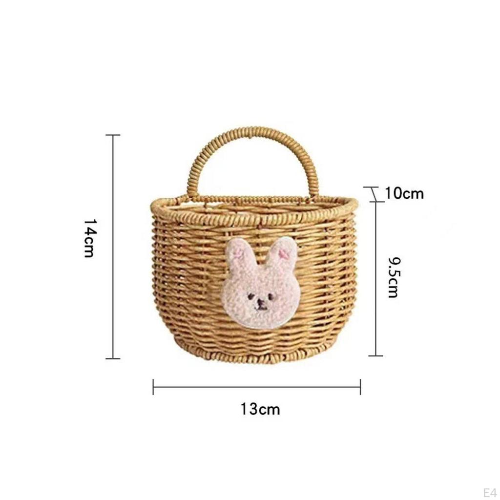 Gingers Garlic Storage Basket Easy To Hang Wall WallMounted Versatile Small Woven