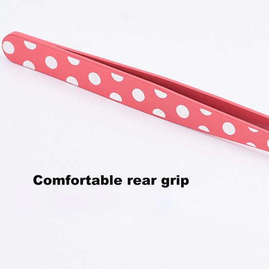 2Pcs/Set Eyebrow Tweezer Anti-Slip Rust-Proof Stainless Steel Professional Slanted Eyebrow Shaving Remover for Women