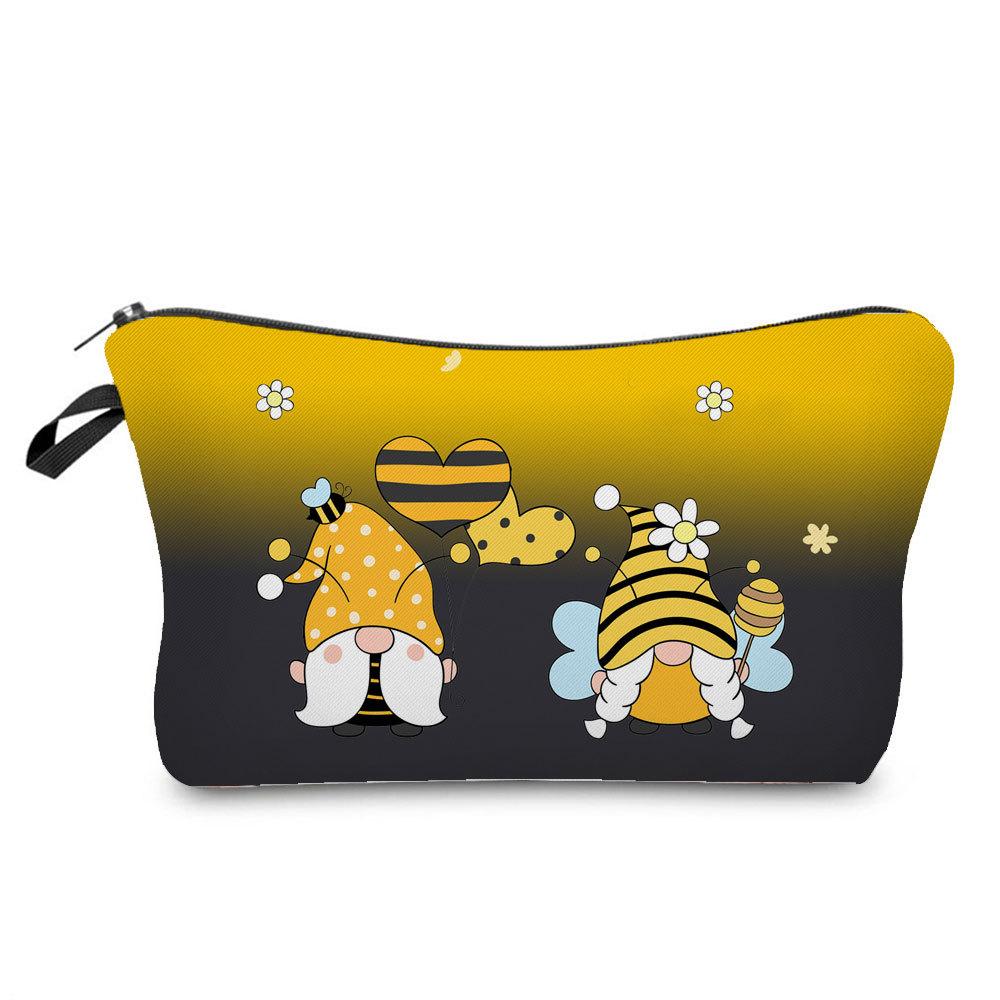 Damen Zwerge Druck Kosmetiktasche Toilettenartikel Organisieren Reise Aufbewahrungstasche 6392