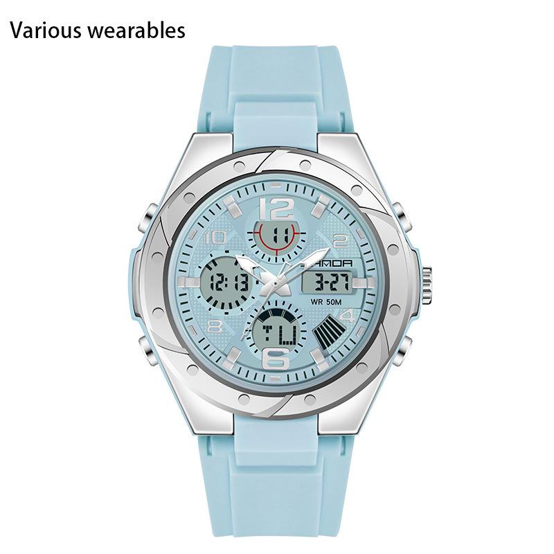 New Watch Student Sports Watch Korean Version Simple Temperament Waterproof Electronic Watch Trend Ins Wind