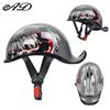 3C Certified Retro-Style Half Motorcycle Helmet Men Women ABS Shell Universal Fit Summer-Friendly Open Face Design