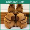 Baked Capybara Backpack Stuffed Toy Cuddly Sleeping Doll Children Birthday Gift