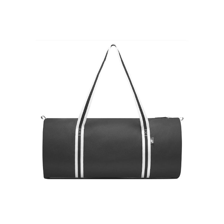 Nike Heritage Sports Stripe Woven Detail Polyester Tote Shoulder Crossbody Gym Bag Large Men bags Black DQ5735-010