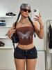 2026 Summer European & American Slim Fit Distressed Retro Denim Shorts for Women