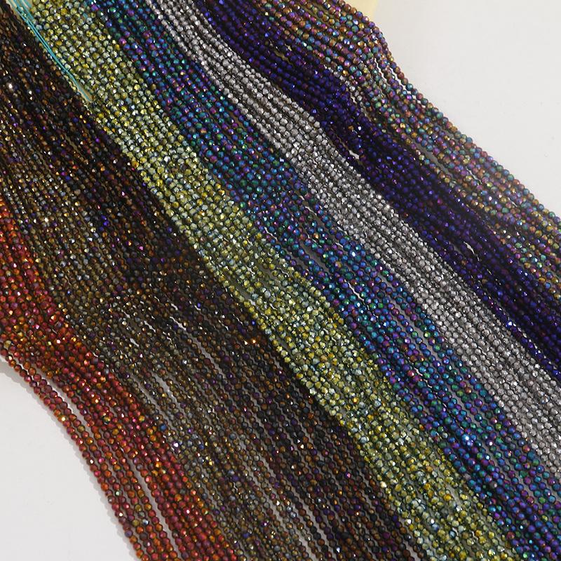 10Strands Faceted Beads 3mm Plated Color Isolation Beads For Jewelry Making DIY Necklace Bracelet Earrings Accessory