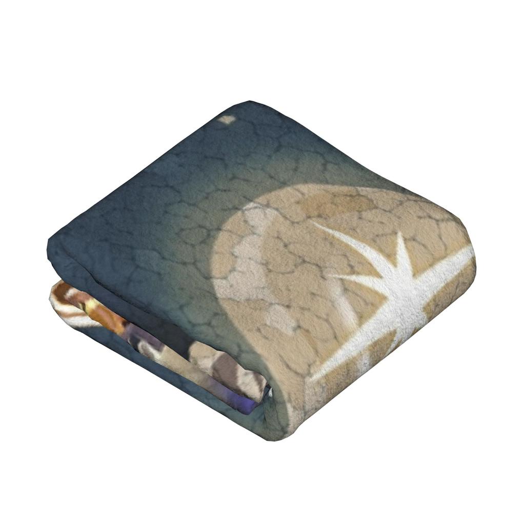 Moonlight Cookie Blanket Fleece Summer Cookie Run Kingdom Portable Warm Throw Blanket for Sofa Couch Plush Thin Quilt