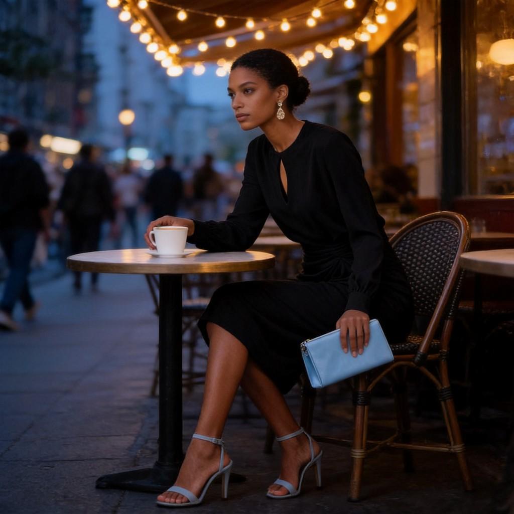 Elegant Knitted Dress With Pleats And Hollow Out Details For Office Wear Summer