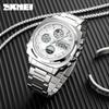 Electronic Watch Men's Waterproof Business Multi-function Dual Display Electronic Watch Watch Steel Belt
