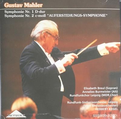 CD MAHLER, HERBERT KEGEL, LEIPZIG RADI - Mahler: Symfoni nr. 1 "Jätte", Sym SSS00302 Weitblick 2002 Tyskland ObiKlassisk Begagnad