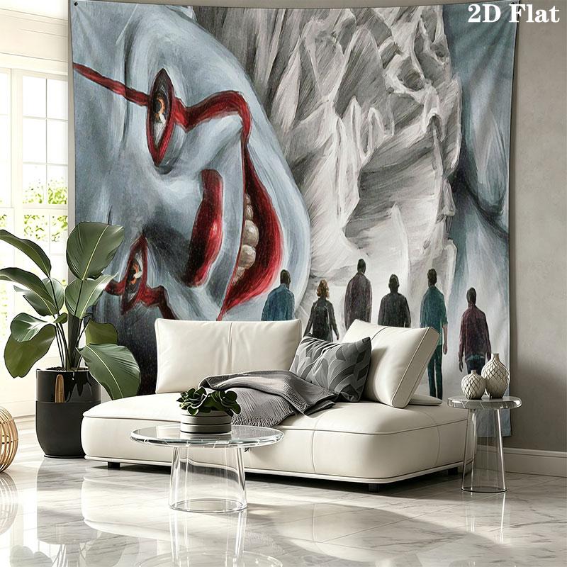 IT Wall Tapestry, Aesthetic Printed Fabric Blanket, Suitable for Bedroom, Living Room, and Home Decor.