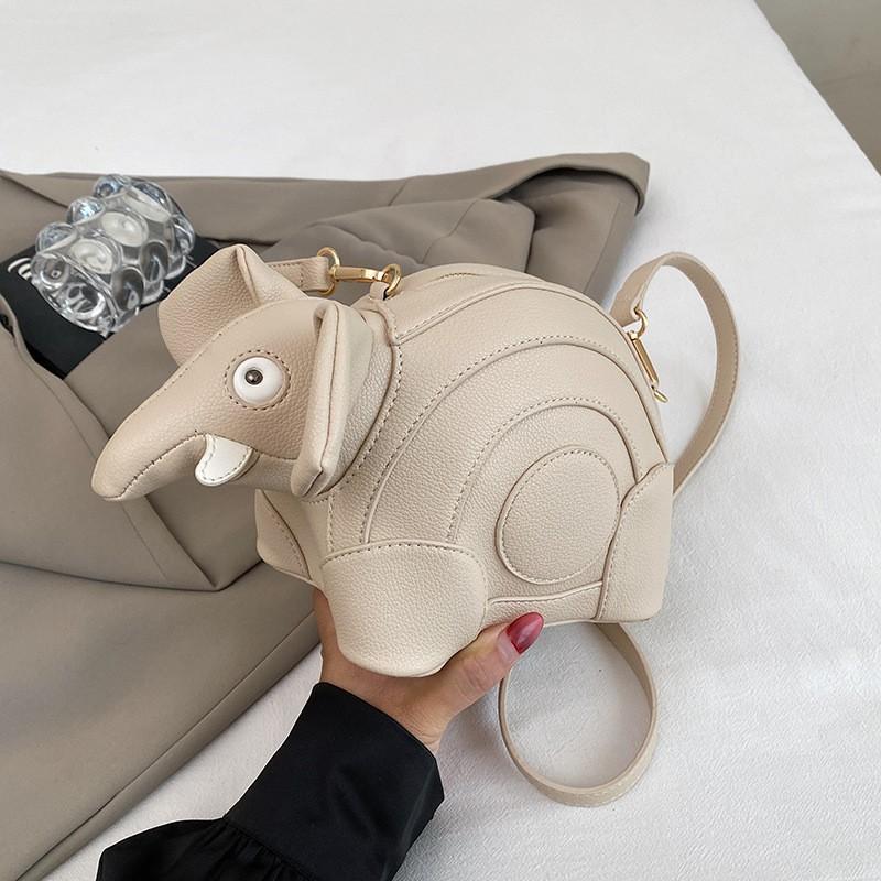 Nischen Design Tasche Niedlich Kreativ Dreidimensional Elefant Ins Stil Modisch Ein Schulter Crossbody