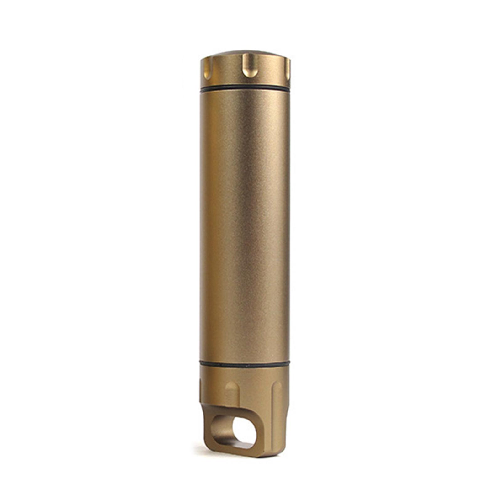 

Outdoor Survival Bottle Aluminum Multifunctional Container Portable Waterproof Survival Pill Box For Home Outdoor Camping Hiking
