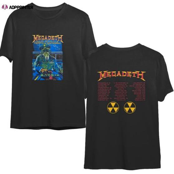 Classic Rust In Peace Album Inspired Tee Double Sided