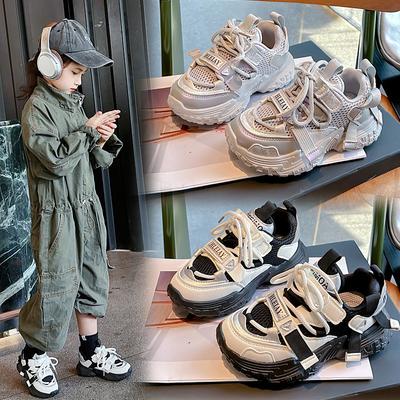 Boys and Girls Mesh Breathable Comfortable Soft Bottom and Wear Resistance Sports Shoes
