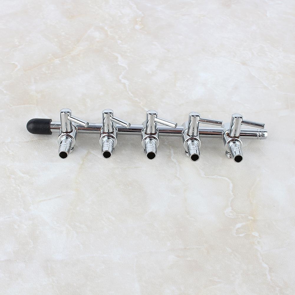 Aquarium Tank Air Lever Pump Oxygen Air Flow Splitter Tube Pipe Control Valve SS