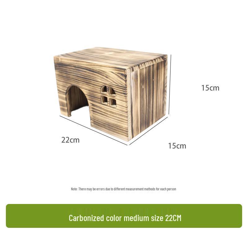 Goldhamster, Wellensittich, Chinchilla, Zwergkaninchen, Farbratte, Meerschweinchen Holzversteck Villa.