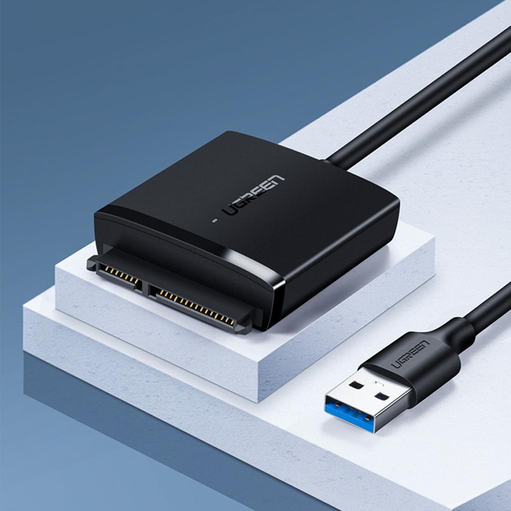 Ugreen Black USB 3.0 To SATA Adapter for 2.5" & 3.5" HDD/SSD (Model CM257)