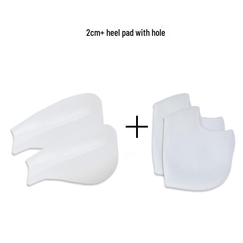 Douyin Women's Invisible Silicone Heel Pads - Transparent, Anti-Slip, Height Boosting Insoles