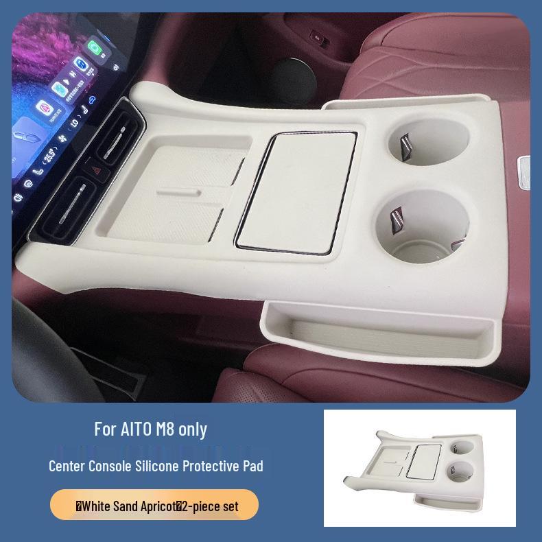 Silicone Anti-Slip Center Console Pad & Wireless Charger for AITO M8