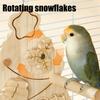 Bird Toy Chewing Christmas Tree Shaped Chewing Bird Playground Interactive Wooden Climbing Perch Enrichment For Cage Inside