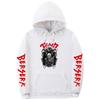 Berserk Anime Hooded Fleece Sweatshirt Men Unisex Streetwear Oversized Pullover Casual Sportswear