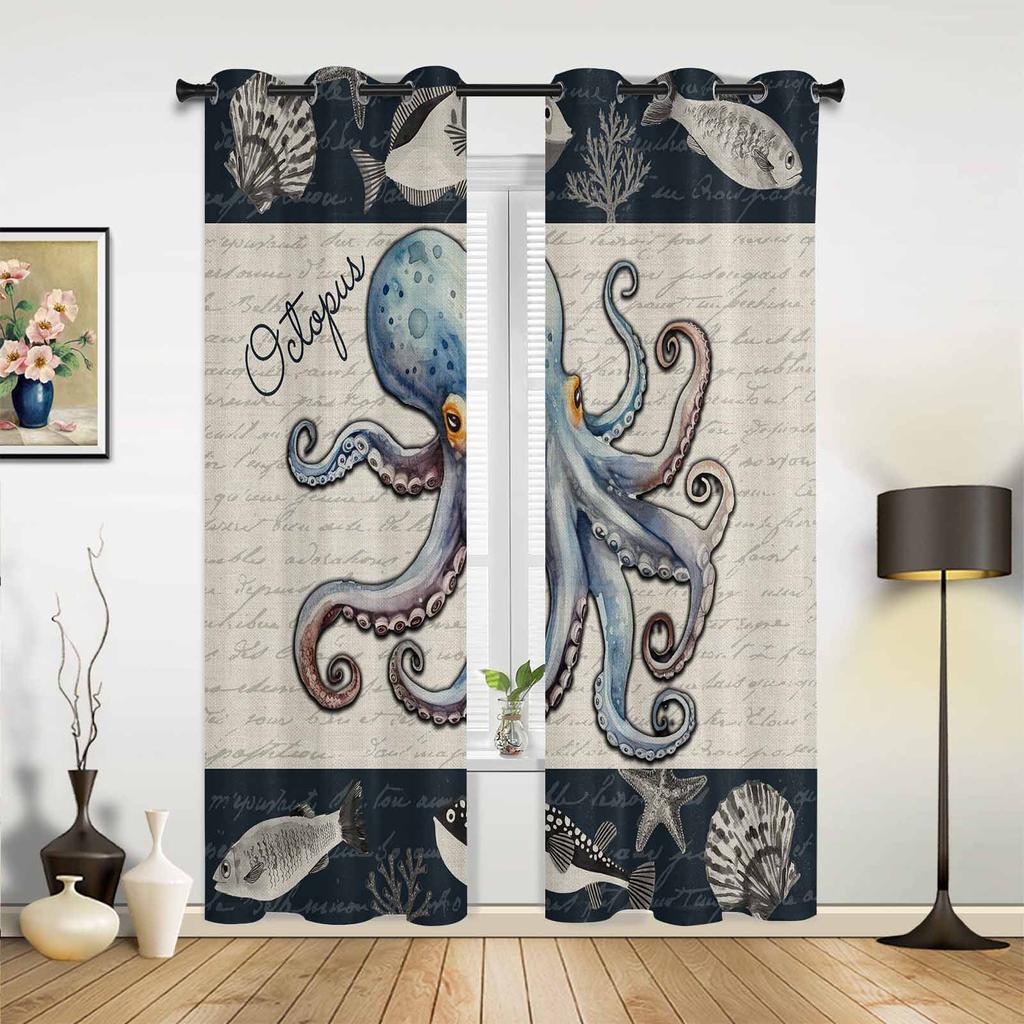 Wine Glass Wine Fruit Grapes Window Curtains Bedroom Kitchen Drapes Panel Curtains for Living Room Christmas Home Decor