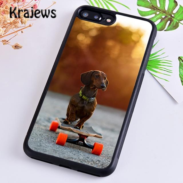 Krajews Dackel und Blume Weiche Handyhülle Abdeckung für iPhone 14 5 6s 7 8 plus XR XS 11 12 13 pro max Samsung S21 S22ultra Plus