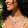 Summer Beach Colorful Vibe Starfish Shell Necklace for Women Imitation Pearl Choker Clavicle Chain Holiday Party Jewelry Gift