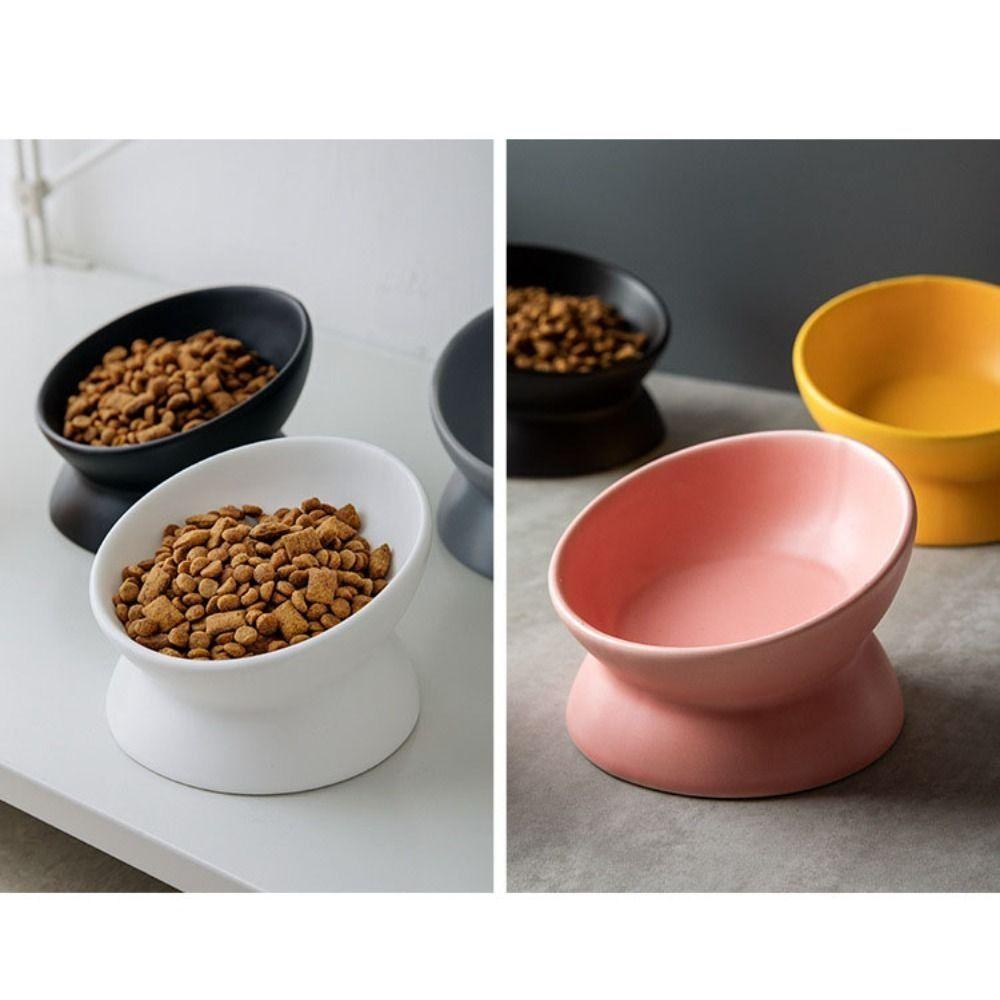 Minimalist Cat Bowl Protect The Cervical Dog Cat Food Bowl Pet Water Bowl Cats Eating Supplies
