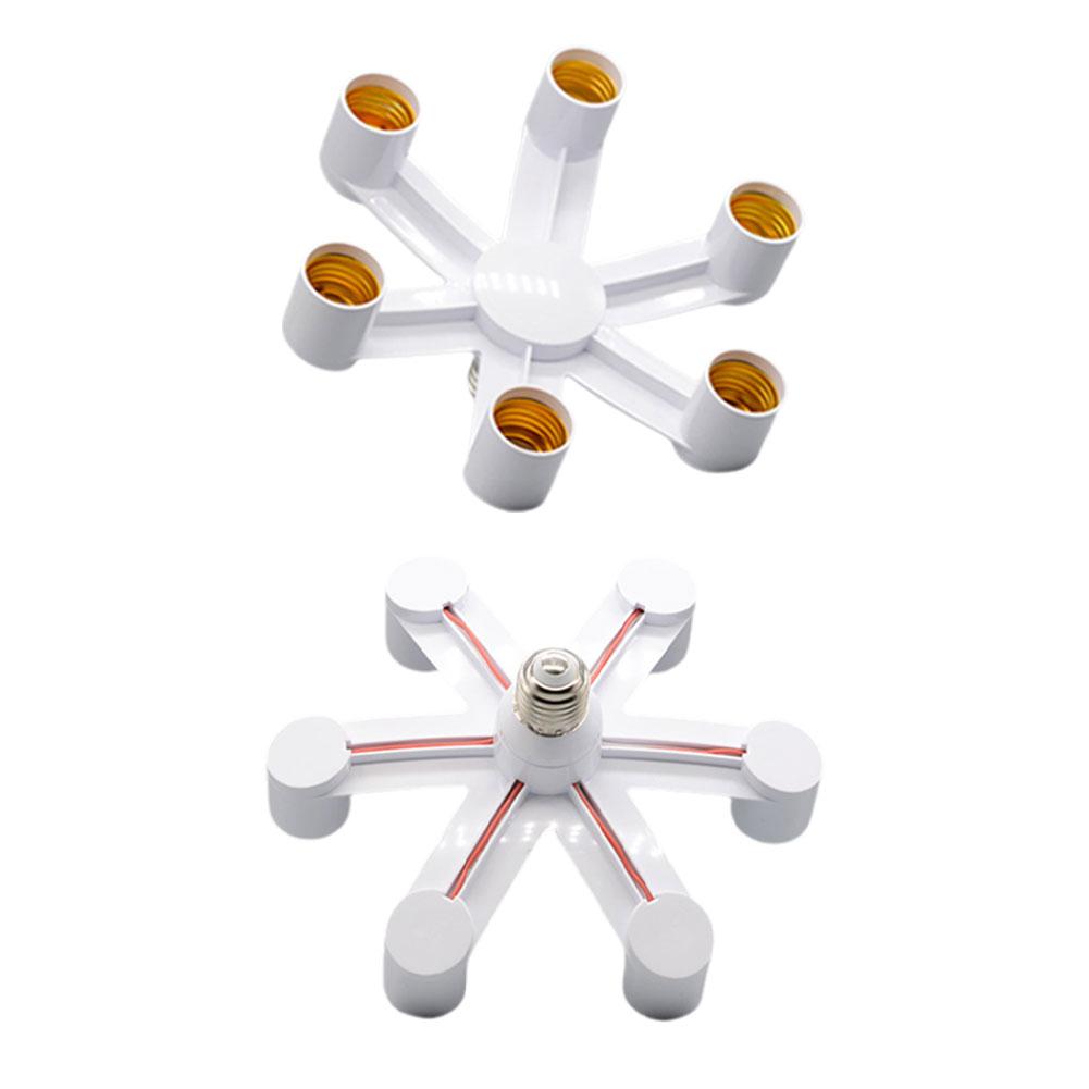 E27 Base Socket Distributor Adapter E27 To E27 European Style LED Bulb Lamp Socket 4 In 1/5 In 1/6 In 1 LED Socket Adapter