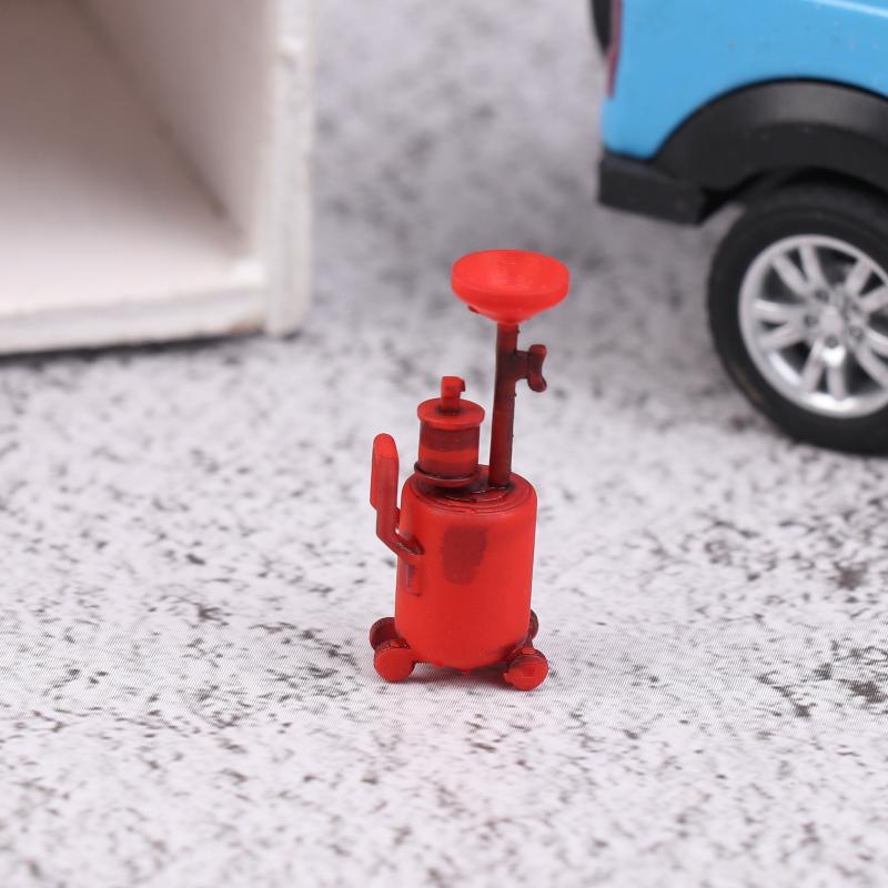 1:64 Simulation Oil Collector Miniature Tire Picker Model Repair Workshop Scene Prop Model Accessory Parking Lots City DIY Model