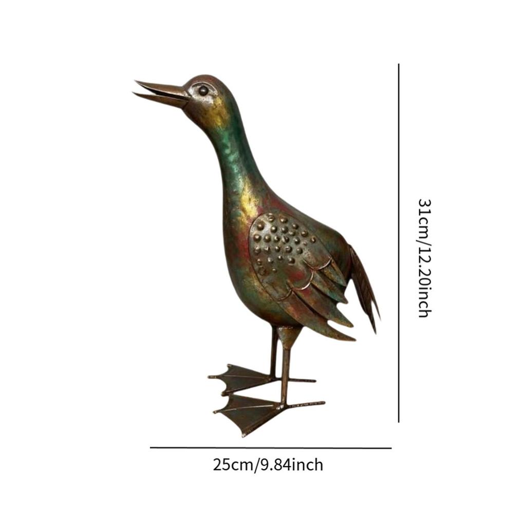 Duck Art Sculpture ,Lifelike Ducks Figurine ,Garden Decor Multifunctional Sturdy,
