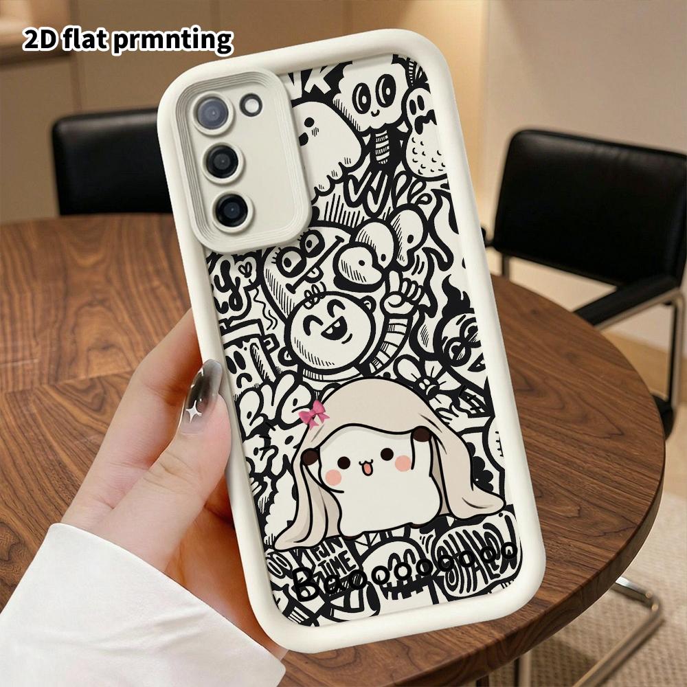 Phone Case: 2D Flat Samsung Galaxy A34 A35 M05 M06 S20 S22 S21 FE Plus 5G Protective Case, Wearing a Veil, Christmas and Halloween Gift