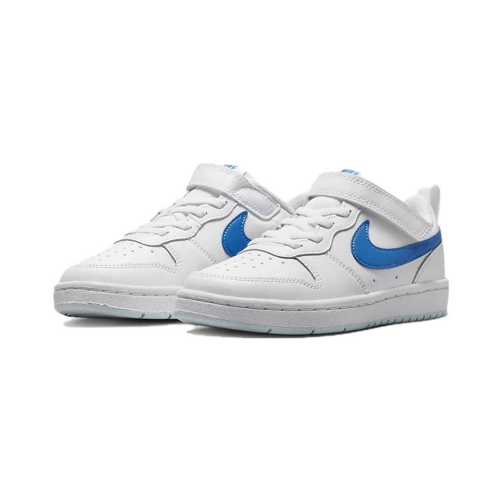 (PS) Nike Court Borough Low 2 'White Photo Blue' Kids' BQ5451-123