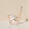 ABUL-Enamel Bird Jewelry Box, Cartoon Style, Hard Case For Rings And Small Trinkets, For Blue And For PINK