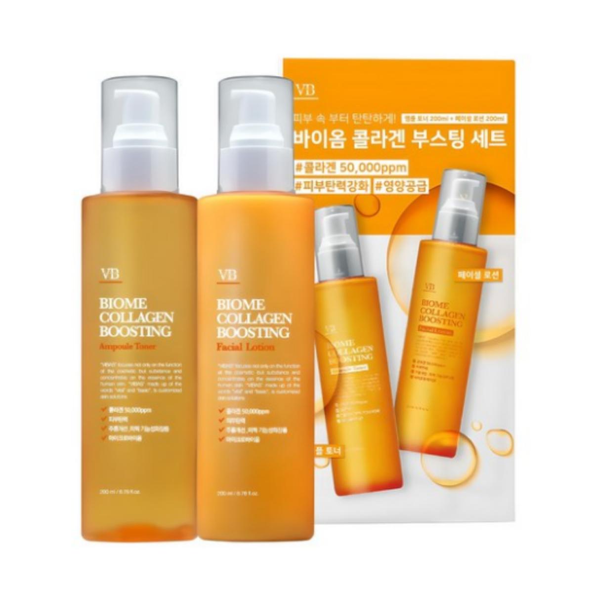 

Vivas Biome Коллаген-стимулирующий эластичность тонер для кожи 200 мл + Лосьон 200 мл Набор