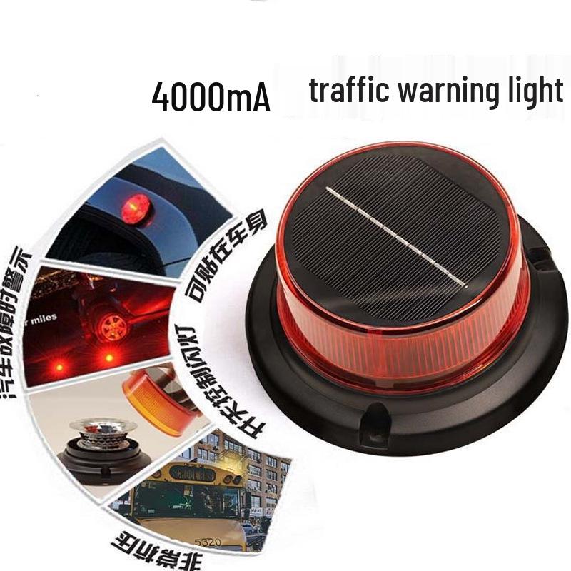 

Магнитный стробоскоп на солнечной батарее для крыши автомобиля для ночной парковки и предотвращения аварий. White Warning Light 4000mAh Solar