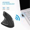 Left-Handed Mouse, Rechargeable 2.4G Wireless Ergonomic Vertical Mice with USB Receiver, 6 Buttons and 3 Adjustable DPI 800/1200/1600 for Laptop