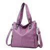 New fashion women's shoulder bag soft leather large capacity portable messenger bag