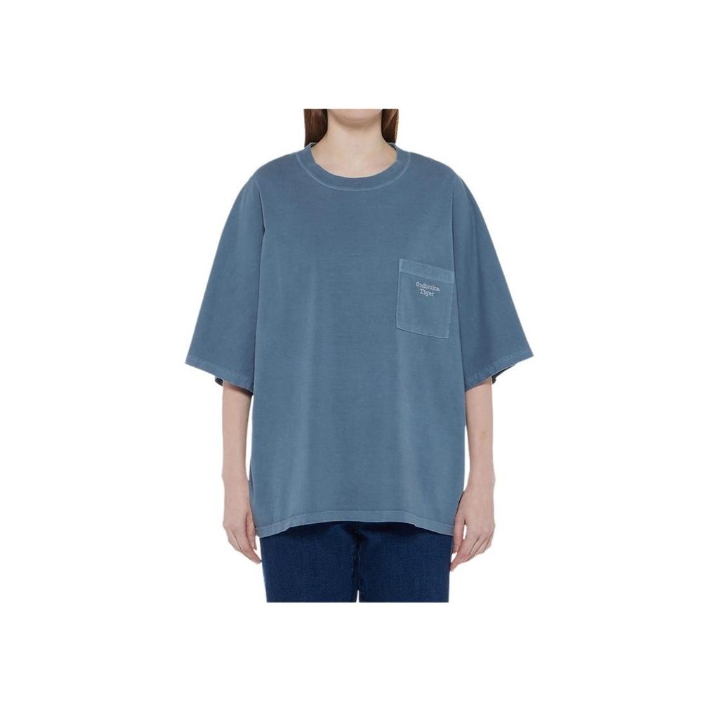 ONITSUKA TIGER SS25 Fashion Round Neck Pullover Short Sleeve T-Shirt Unisex T-Shirt Light-Blue 2183B439-400