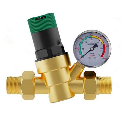 2025+ Vanne de réduction de pression d'eau du robinet pour eau domestique Camping-car Régulateur de pression rotatif 2 voies Valve en laiton DN20